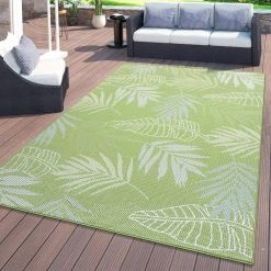 Green 5 ft. x 7 ft. Contemporary Floral Leaves Flatweave Waterproof Backyard Indoor/Outdoor Area Rug by World Rug Gallery 19 Green 5 ft. x 7 ft. Contemporary Floral Leaves Flatweave Waterproof Backyard Indoor/Outdoor Area Rug by World Rug Gallery -Shaw stor online green world rug gallery outdoor rugs 5002green5x7 31 1000