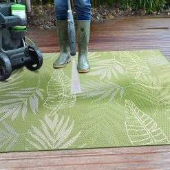 Green 5 ft. x 7 ft. Contemporary Floral Leaves Flatweave Waterproof Backyard Indoor/Outdoor Area Rug by World Rug Gallery 16 Green 5 ft. x 7 ft. Contemporary Floral Leaves Flatweave Waterproof Backyard Indoor/Outdoor Area Rug by World Rug Gallery -Shaw stor online green world rug gallery outdoor rugs 5002green5x7 44 1000