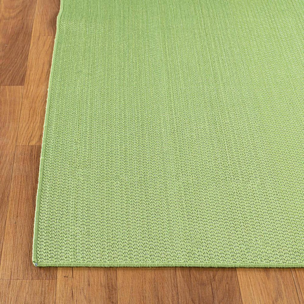 Green 7 ft. 10 in. x 10 ft. Solid Flatweave Indoor/Outdoor Area Rug by World Rug Gallery 2 Green 7 ft. 10 in. x 10 ft. Solid Flatweave Indoor/Outdoor Area Rug by World Rug Gallery - Image 2