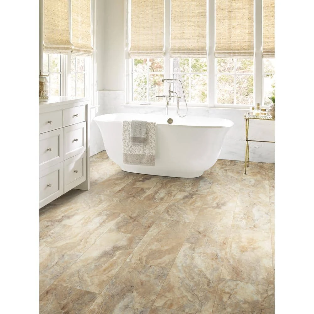 Vista 12 in. W x 24 in. L Havencrest Click Lock Vinyl Tile Flooring (15.83 sq.ft./case) by Shaw 2 Vista 12 in. W x 24 in. L Havencrest Click Lock Vinyl Tile Flooring (15.83 sq.ft./case) by Shaw - Image 2