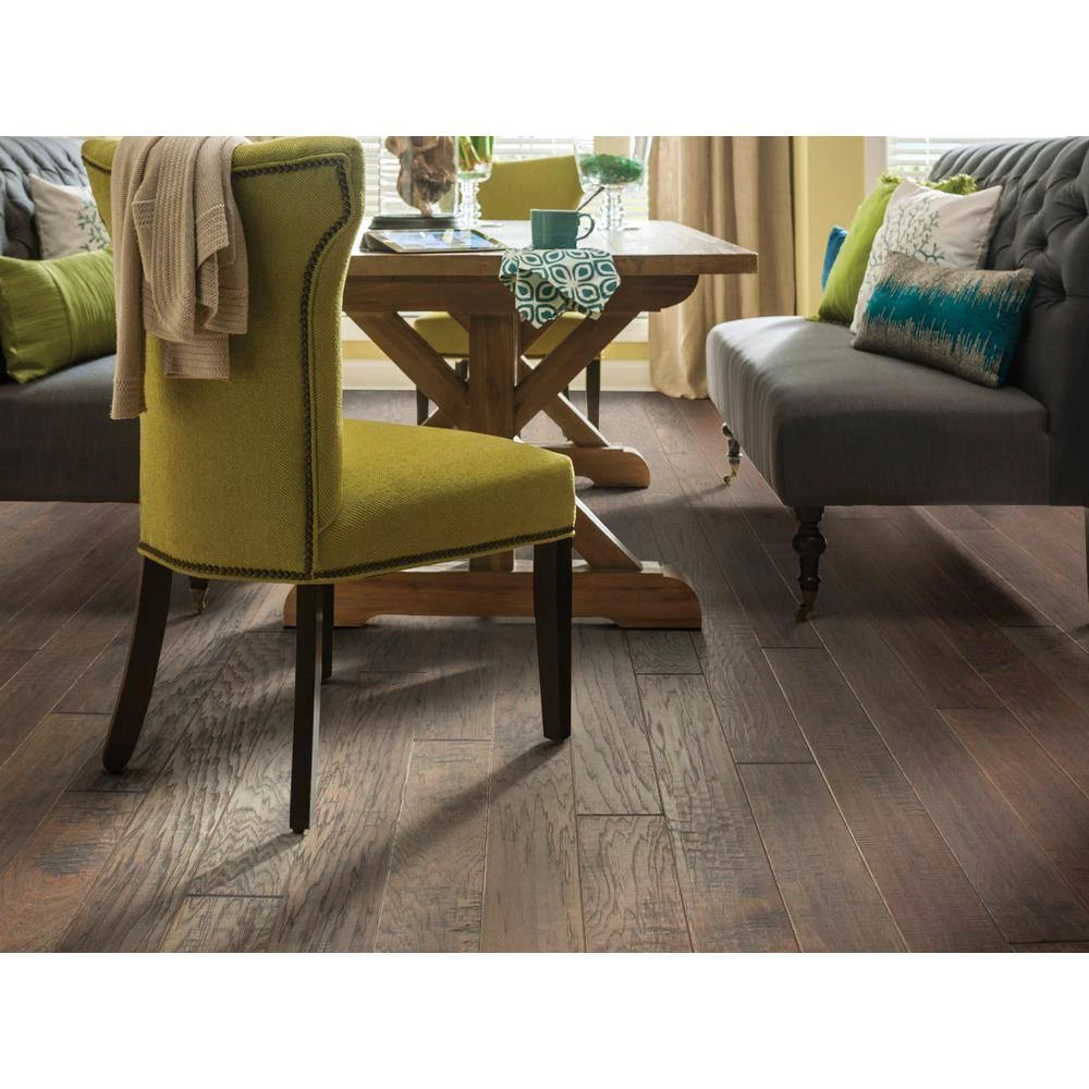 Canyon Hickory 6-3/8 in. W Heritage Engineered Hardwood Flooring (34.69 sq. ft./case) by Shaw 2 Canyon Hickory 6-3/8 in. W Heritage Engineered Hardwood Flooring (34.69 sq. ft./case) by Shaw - Image 2