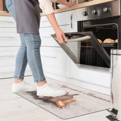 Homemade Ivory 18"x30" Anti-Fatigue Standing Mat by World Rug Gallery -Shaw stor online ivory world rug gallery kitchen mats 1027ivory18x30 1f 1000