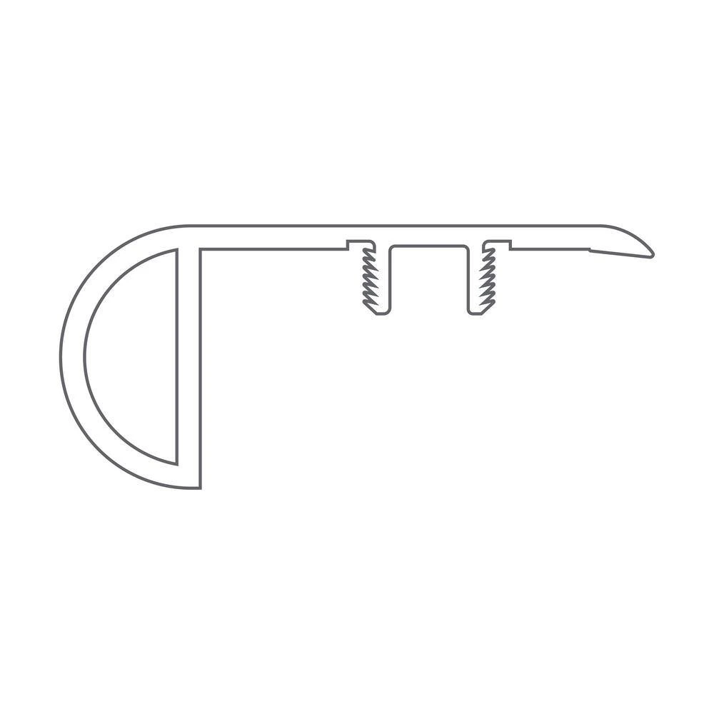 Grand Slam Jackson 1-1/8 in. T x 2-1/8 in. W x 94 in. L Stair Nose Molding by Shaw 4 Grand Slam Jackson 1-1/8 in. T x 2-1/8 in. W x 94 in. L Stair Nose Molding by Shaw - Image 4