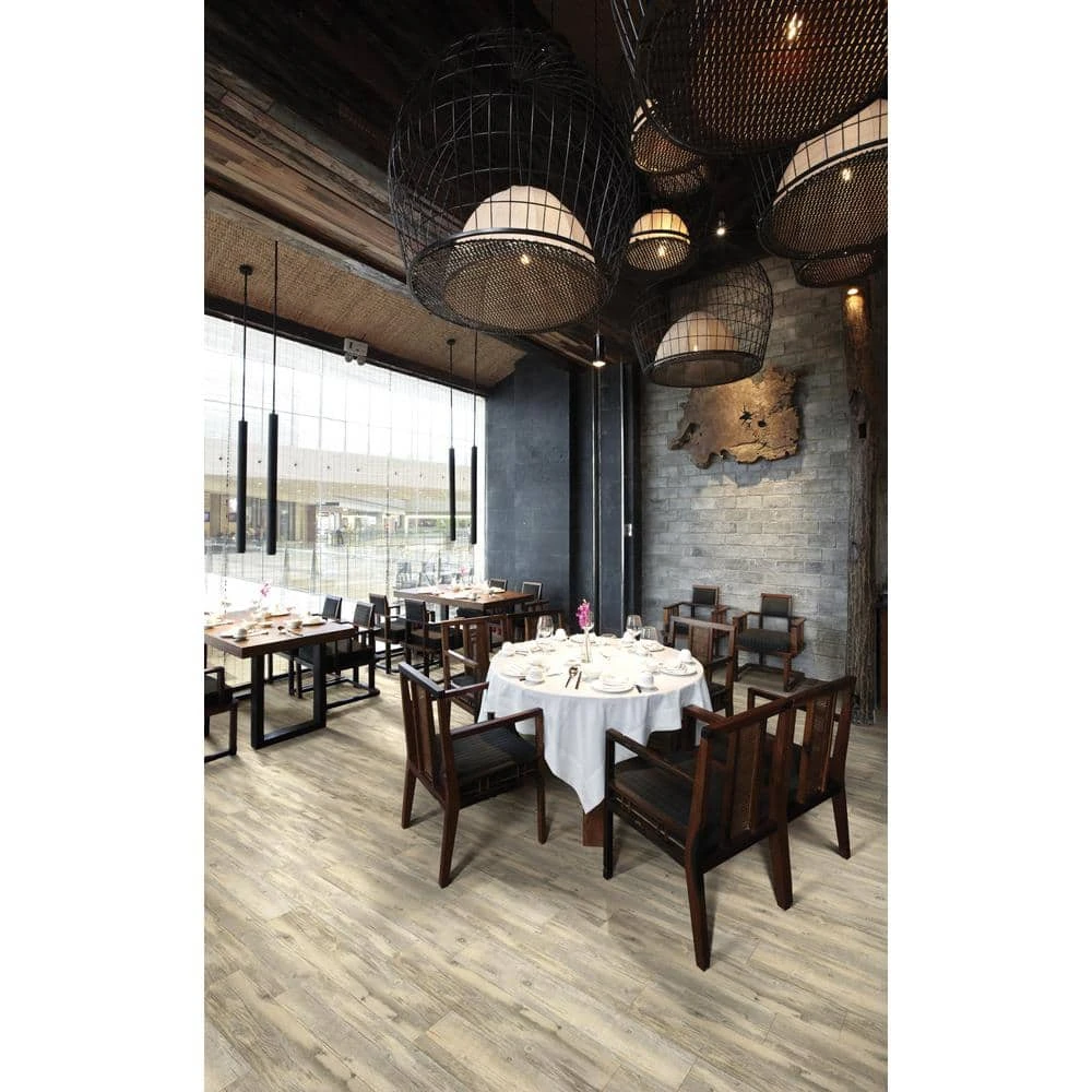 Wisteria 6 in. W Lambswool Adhesive Luxury Vinyl Plank Flooring (53.93 sq. ft./case) by Shaw 4 Wisteria 6 in. W Lambswool Adhesive Luxury Vinyl Plank Flooring (53.93 sq. ft./case) by Shaw - Image 4