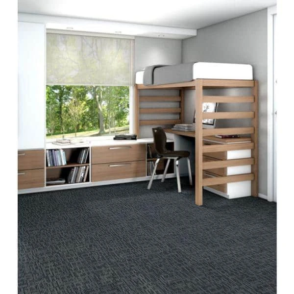 Generous Blue Commercial 24 in. x 24 Glue-Down Carpet Tile (20 Tiles/Case) 80 sq. ft. by Shaw 2 Generous Blue Commercial 24 in. x 24 Glue-Down Carpet Tile (20 Tiles/Case) 80 sq. ft. by Shaw - Image 2