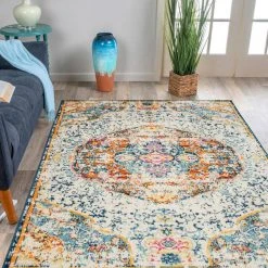 Boho Distressed Traditional Multi 5 ft. x 7 ft. Area Rug by World Rug Gallery 9 Boho Distressed Traditional Multi 5 ft. x 7 ft. Area Rug by World Rug Gallery -Shaw stor online multi world rug gallery area rugs 237multi5x7 31 1000