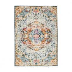 Boho Distressed Traditional Multi 5 ft. x 7 ft. Area Rug by World Rug Gallery