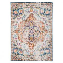 Vintage Distressed Bohemian 7 ft. 10 in. x 10 ft. Multi Area Rug by World Rug Gallery