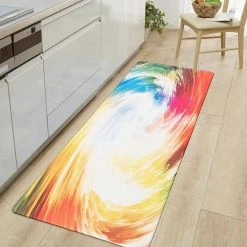 Contemporary Waves Multi 18 in. x 47 in. Anti-Fatigue Standing Mat by World Rug Gallery -Shaw stor online multi world rug gallery kitchen mats 1012multi18x47 31 1000