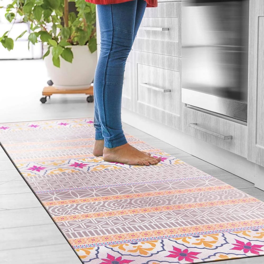 Boho Shade Multi 18 in. x 47 in. Anti-Fatigue Standing Mat by World Rug Gallery 3 Boho Shade Multi 18 in. x 47 in. Anti-Fatigue Standing Mat by World Rug Gallery - Image 3