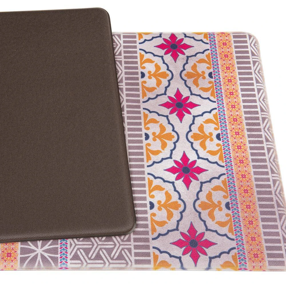Boho Shade Multi 18 in. x 47 in. Anti-Fatigue Standing Mat by World Rug Gallery 2 Boho Shade Multi 18 in. x 47 in. Anti-Fatigue Standing Mat by World Rug Gallery - Image 2