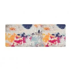 Multi Modern Abstract 18 in. x 47 in. Anti Fatigue Standing Mat by World Rug Gallery