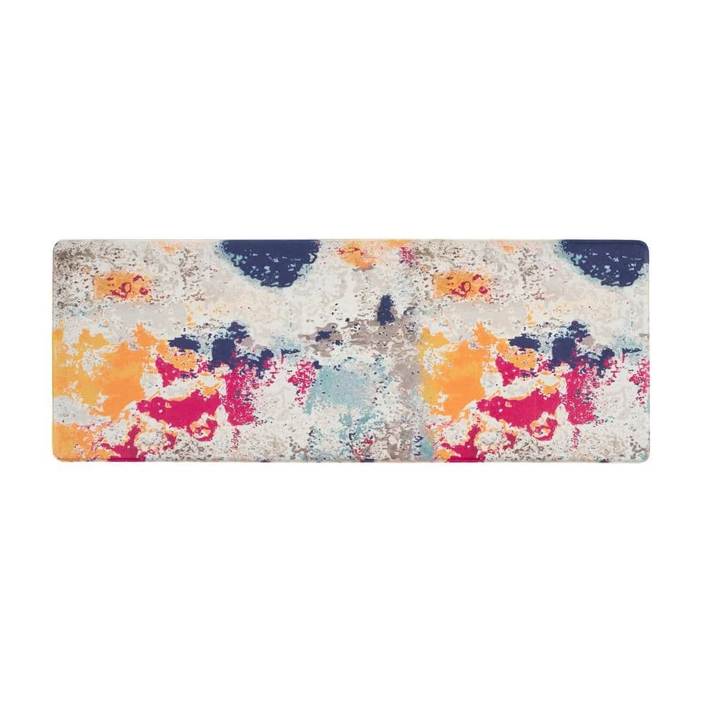 Multi Modern Abstract 18 in. x 47 in. Anti Fatigue Standing Mat by World Rug Gallery 1 Multi Modern Abstract 18 in. x 47 in. Anti Fatigue Standing Mat by World Rug Gallery