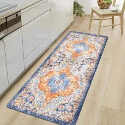 Multi Distressed Bohemian Vintage 18 in. x 47 in. Anti Fatigue Standing Mat by World Rug Gallery 11 Multi Distressed Bohemian Vintage 18 in. x 47 in. Anti Fatigue Standing Mat by World Rug Gallery -Shaw stor online multi world rug gallery kitchen mats 812multi18x47 31 1000