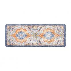 Multi Distressed Bohemian Vintage 18 in. x 47 in. Anti Fatigue Standing Mat by World Rug Gallery