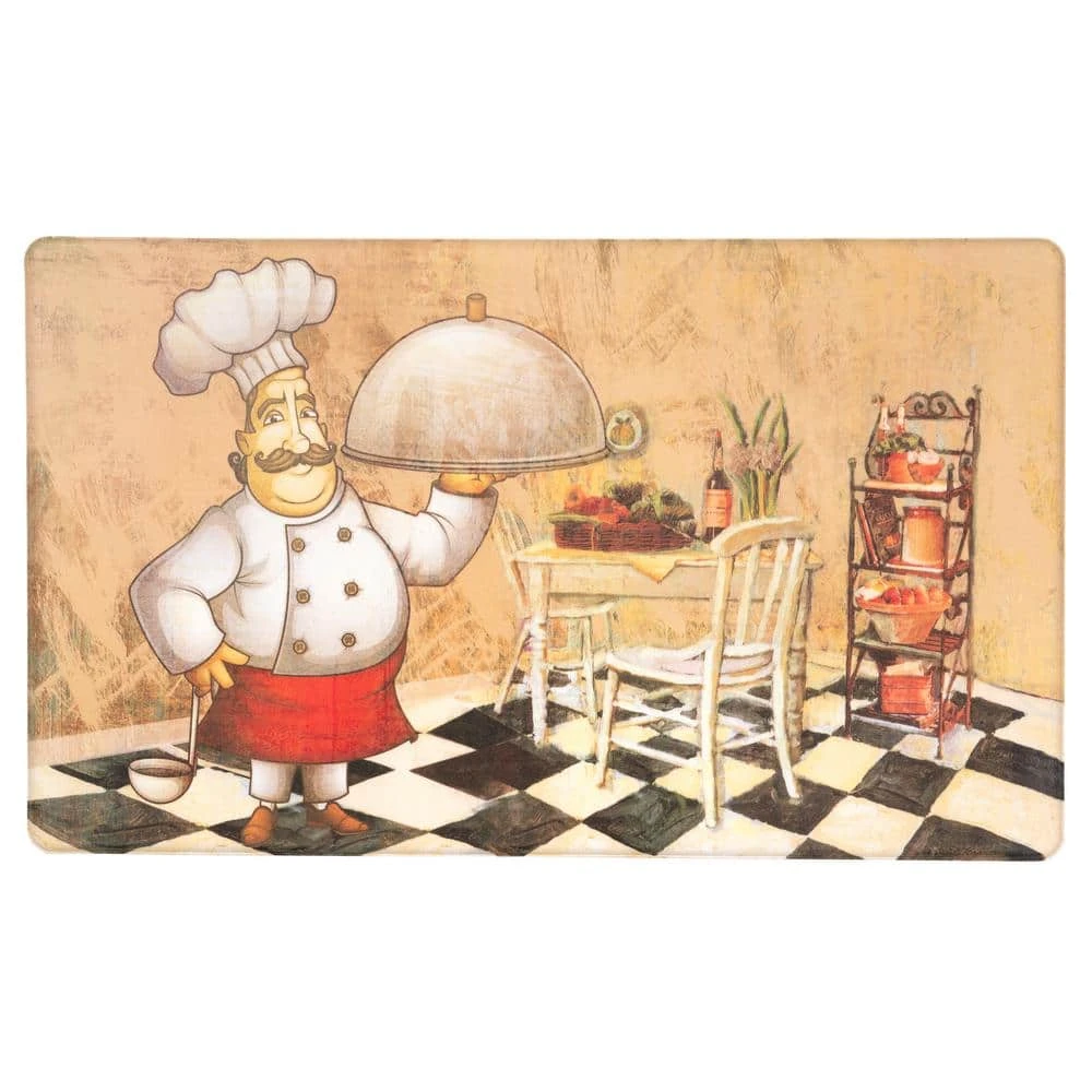 Chef Service 18 in. X 30 in. Multi Anti-Fatigue Mat by World Rug Gallery 1 Chef Service 18 in. X 30 in. Multi Anti-Fatigue Mat by World Rug Gallery