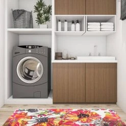 Multi 18 in. x 47 in. Modern Bright Flowers Anti Fatigue Standing Mat by World Rug Gallery 9 Multi 18 in. x 47 in. Modern Bright Flowers Anti Fatigue Standing Mat by World Rug Gallery -Shaw stor online multi world rug gallery kitchen mats 996multi18x47 c3 1000