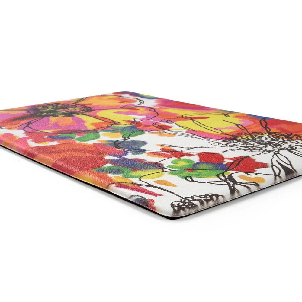 Multi 18 in. x 47 in. Modern Bright Flowers Anti Fatigue Standing Mat by World Rug Gallery 2 Multi 18 in. x 47 in. Modern Bright Flowers Anti Fatigue Standing Mat by World Rug Gallery - Image 2