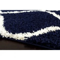 Moroccan Modern Geometric Shag Navy 7 ft. 10 in. x 10 ft. Indoor Area Rug by World Rug Gallery 7 Moroccan Modern Geometric Shag Navy 7 ft. 10 in. x 10 ft. Indoor Area Rug by World Rug Gallery -Shaw stor online navy world rug gallery area rugs 3333navy8x10 c3 1000