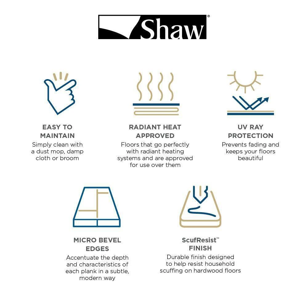 Bradford Oak 3-1/4 in. W Nutmeg Engineered Hardwood Flooring (23.76 sq. ft./case) by Shaw 6 Bradford Oak 3-1/4 in. W Nutmeg Engineered Hardwood Flooring (23.76 sq. ft./case) by Shaw - Image 6