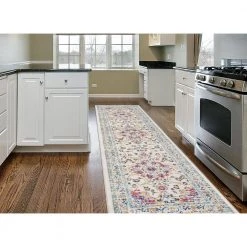 Traditional Persian 2 ft. x 7 ft. Pink Runner Rug by World Rug Gallery 11 Traditional Persian 2 ft. x 7 ft. Pink Runner Rug by World Rug Gallery -Shaw stor online pink world rug gallery area rugs mon833pink2x7 31 1000