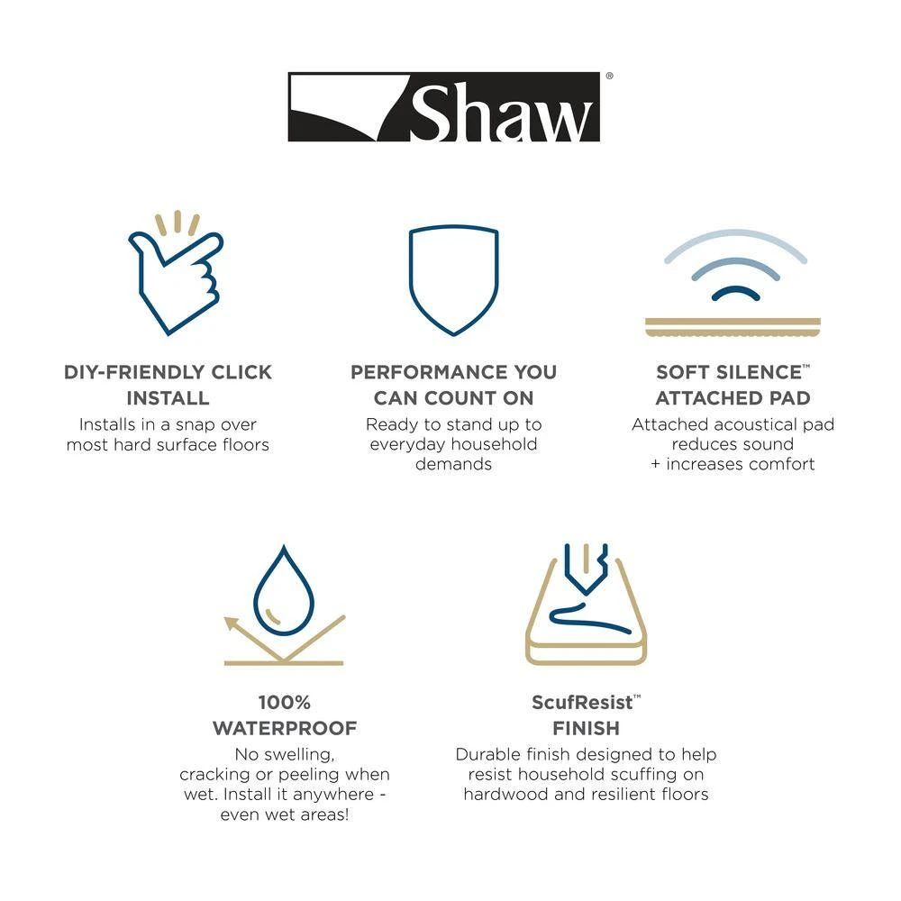 Pinecrest 9 in. W Rugby Click Lock Luxury Vinyl Plank Flooring (21.79 sq. ft./case) by Shaw 5 Pinecrest 9 in. W Rugby Click Lock Luxury Vinyl Plank Flooring (21.79 sq. ft./case) by Shaw - Image 5