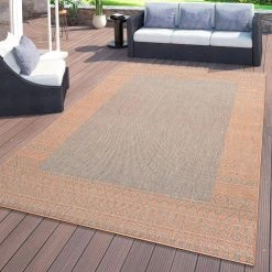 Rust 7 ft. 10 in. x 10 ft. Bohemian Bordered Flatweave Waterproof Backyard Indoor/Outdoor Area Rug by World Rug Gallery 19 Rust 7 ft. 10 in. x 10 ft. Bohemian Bordered Flatweave Waterproof Backyard Indoor/Outdoor Area Rug by World Rug Gallery -Shaw stor online rust world rug gallery outdoor rugs 5003rust8x10 31 1000