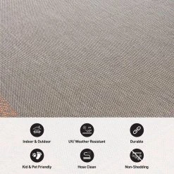 Rust 7 ft. 10 in. x 10 ft. Bohemian Bordered Flatweave Waterproof Backyard Indoor/Outdoor Area Rug by World Rug Gallery 15 Rust 7 ft. 10 in. x 10 ft. Bohemian Bordered Flatweave Waterproof Backyard Indoor/Outdoor Area Rug by World Rug Gallery -Shaw stor online rust world rug gallery outdoor rugs 5003rust8x10 4f 1000