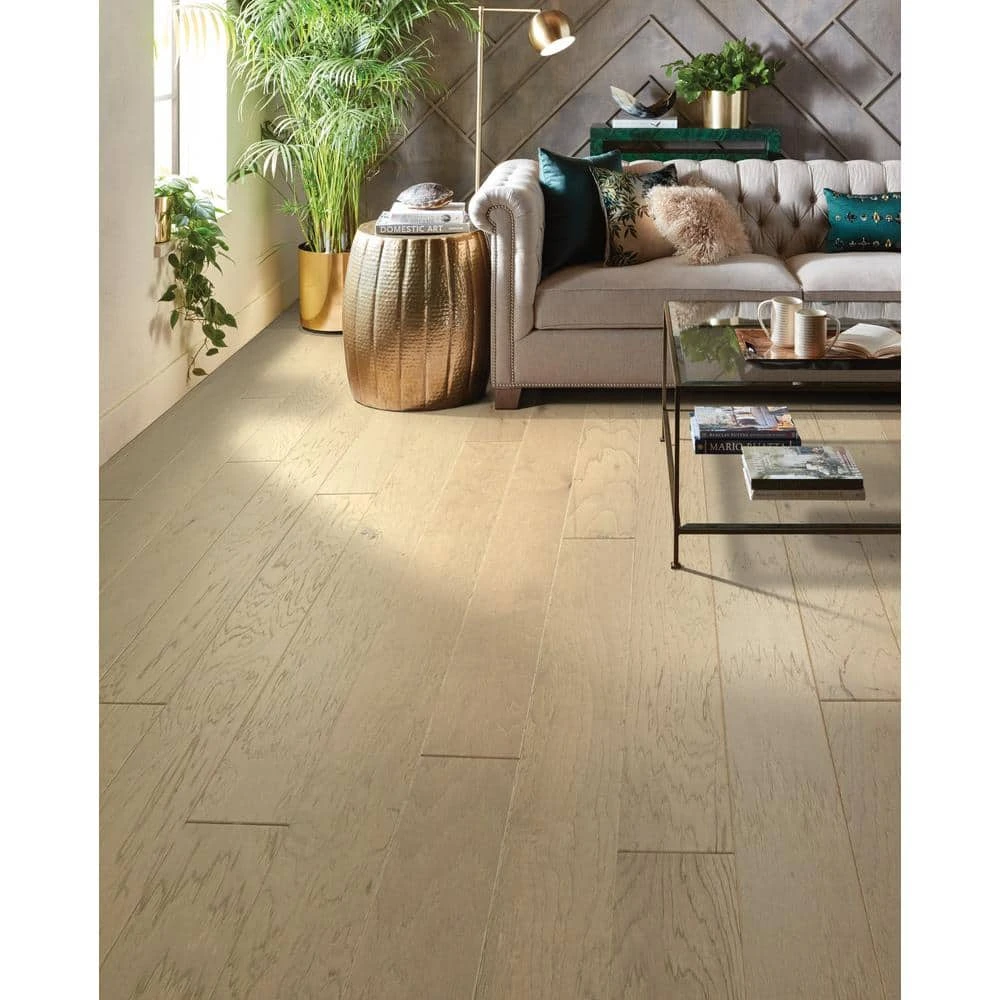 Hampshire 6-3/8 in. W Sandbar Engineered Hickory Water Resistant Hardwood Flooring (30.48 sq. ft./case) by Shaw 2 Hampshire 6-3/8 in. W Sandbar Engineered Hickory Water Resistant Hardwood Flooring (30.48 sq. ft./case) by Shaw - Image 2