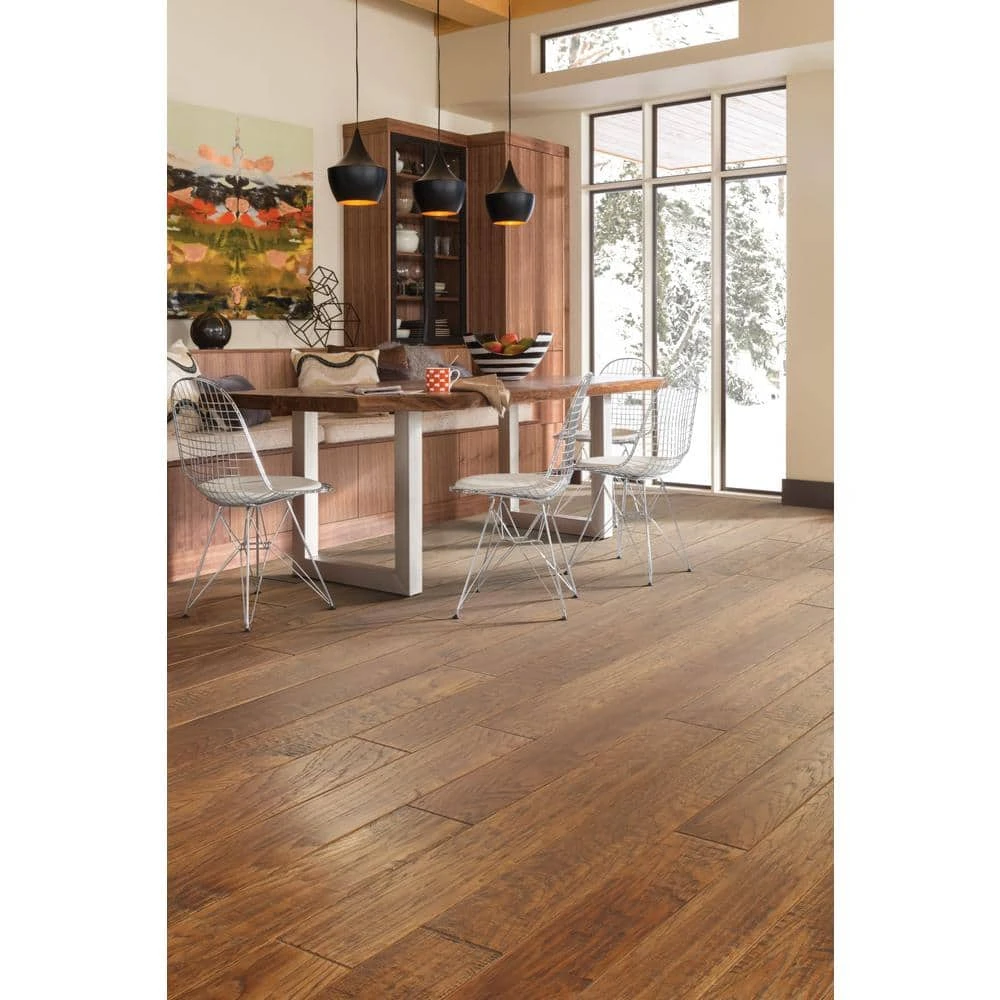 Canyon Hickory 6-3/8 in. W Taos Engineered Hardwood Flooring (30.48 sq. ft./case) by Shaw 2 Canyon Hickory 6-3/8 in. W Taos Engineered Hardwood Flooring (30.48 sq. ft./case) by Shaw - Image 2