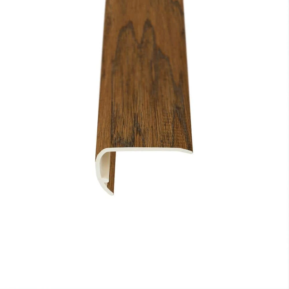 Canyon Hickory Toas 3/8 in. T x 2-3/4 in. W x 78 in. L Stair Nose Molding by Shaw 2 Canyon Hickory Toas 3/8 in. T x 2-3/4 in. W x 78 in. L Stair Nose Molding by Shaw - Image 2