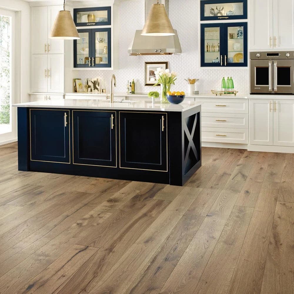 Boardwalk 7 in. W Willow Engineered White Oak Water Resistant Hardwood Flooring (23.58 sq. ft./case) by Shaw 2 Boardwalk 7 in. W Willow Engineered White Oak Water Resistant Hardwood Flooring (23.58 sq. ft./case) by Shaw - Image 2