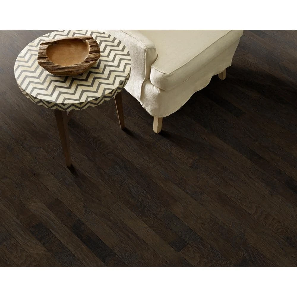 Western Hickory 5 in. W Winter Grey Engineered Hardwood Flooring (23.66 sq. ft./case) by Shaw 5 Western Hickory 5 in. W Winter Grey Engineered Hardwood Flooring (23.66 sq. ft./case) by Shaw - Image 5