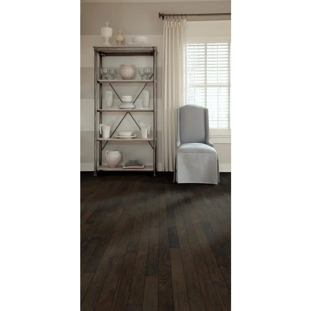 Western Hickory 5 in. W Winter Grey Engineered Hardwood Flooring (23.66 sq. ft./case) by Shaw 4 Western Hickory 5 in. W Winter Grey Engineered Hardwood Flooring (23.66 sq. ft./case) by Shaw - Image 4