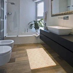 Geometric Yellow 18 in. x 30 in. Anti-Fatigue Standing Mat by World Rug Gallery 10 Geometric Yellow 18 in. x 30 in. Anti-Fatigue Standing Mat by World Rug Gallery -Shaw stor online yellow world rug gallery kitchen mats 1010yellow18x30 1f 1000