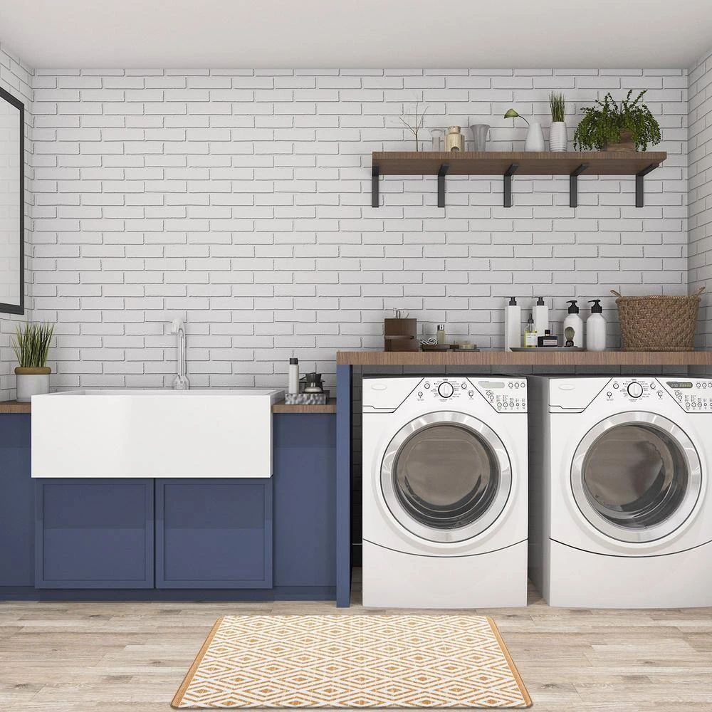 Geometric Yellow 18 in. x 30 in. Anti-Fatigue Standing Mat by World Rug Gallery 4 Geometric Yellow 18 in. x 30 in. Anti-Fatigue Standing Mat by World Rug Gallery - Image 4