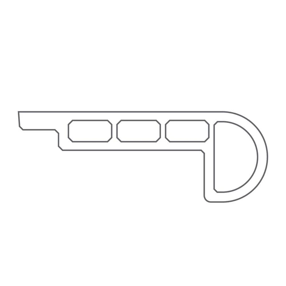 Manor Oak Zephyr 1-3/16 in. T x 2-1/16 in. W x 94 in. L Stair Nose Molding by Shaw 3 Manor Oak Zephyr 1-3/16 in. T x 2-1/16 in. W x 94 in. L Stair Nose Molding by Shaw - Image 3